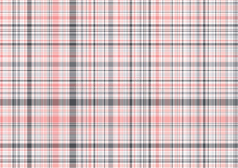 γκρίζο ρόδινο plaid κρητιδογ&rho απεικόνιση αποθεμάτων