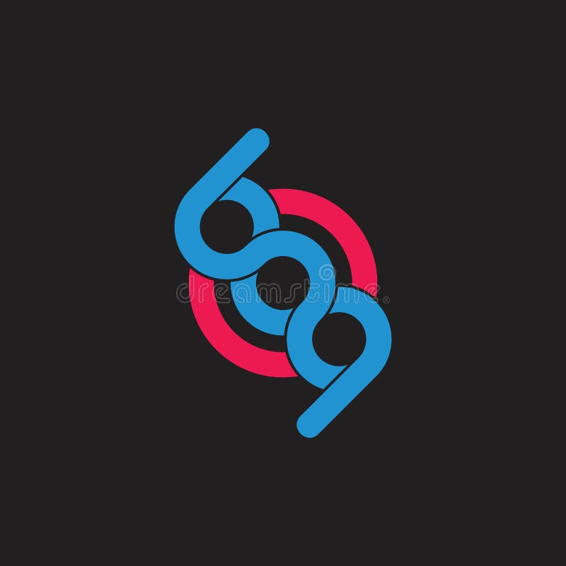 γράμματα bq συνδεδεμένο με helix infinity σχέδιο διάνυσμα ελεύθερη απεικόνιση δικαιώματος