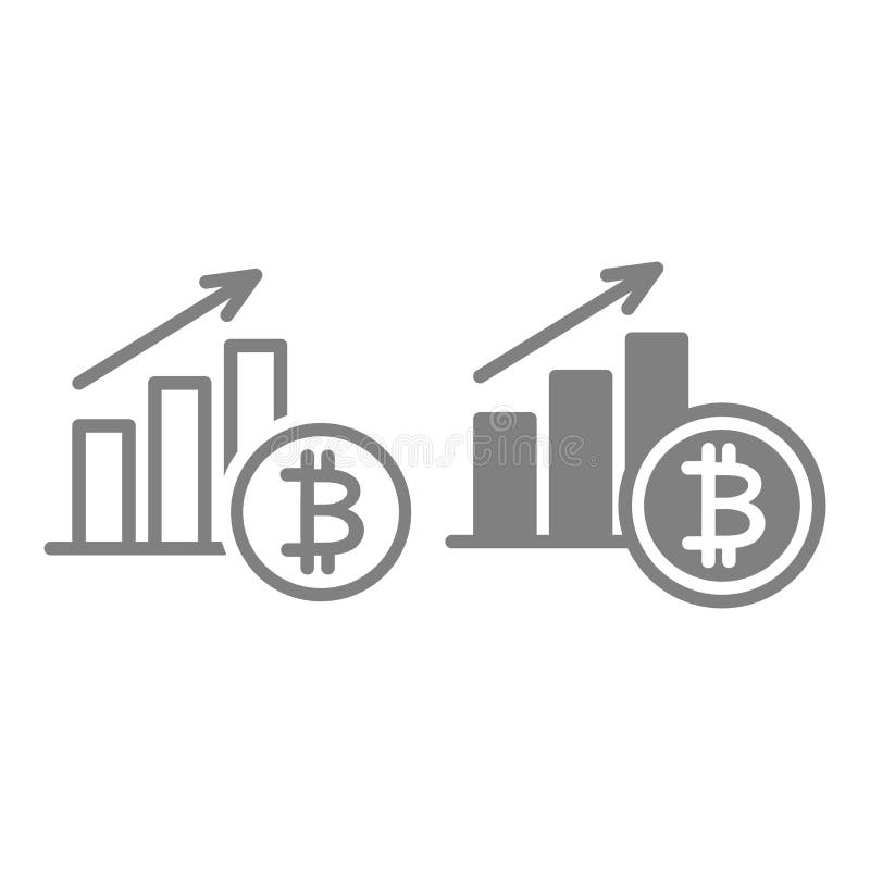 Γραμμή και glyph εικονίδιο αύξησης Bitcoin Cryptocurrency αύξησης απεικόνιση που απομονώνεται διανυσματική στο λευκό Περίληψη γρα ελεύθερη απεικόνιση δικαιώματος Γραμμή και glyph εικονίδιο αύξησης Bitcoin Cryptocurrency αύξησης απεικόνιση που απομονώνεται διανυσματική στο λευκό Περίληψη γρα ελεύθερη απεικόνιση δικαιώματος