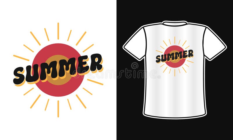 Γραφικά δίσκων TShirt Retro Red Sun απεικόνιση αποθεμάτων