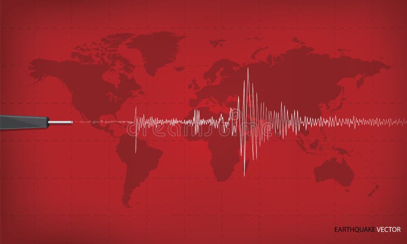 Γραφική παράσταση σεισμικής δραστηριότητας που παρουσιάζει έναν σεισμό ελεύθερη απεικόνιση δικαιώματος Γραφική παράσταση σεισμικής δραστηριότητας που παρουσιάζει έναν σεισμό ελεύθερη απεικόνιση δικαιώματος