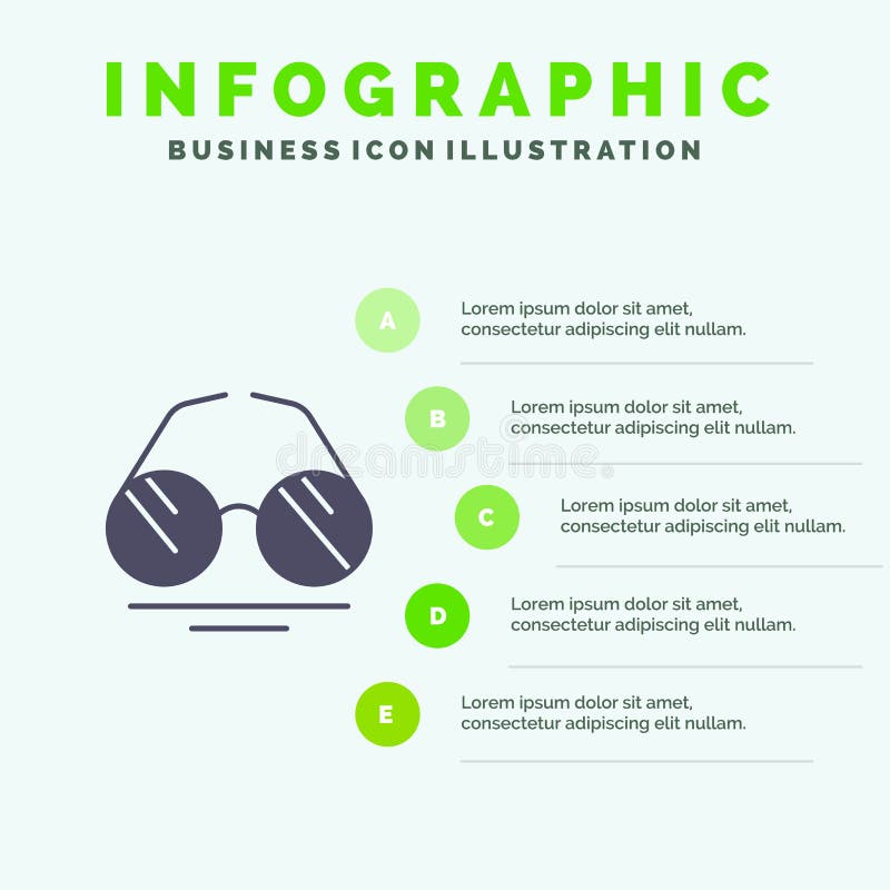 Γυαλιά, μάτι, άποψη, στερεό εικονίδιο Infographics 5 ανοίξεων υπόβαθρο παρουσίασης βημάτων ελεύθερη απεικόνιση δικαιώματος Γυαλιά, μάτι, άποψη, στερεό εικονίδιο Infographics 5 ανοίξεων υπόβαθρο παρουσίασης βημάτων ελεύθερη απεικόνιση δικαιώματος
