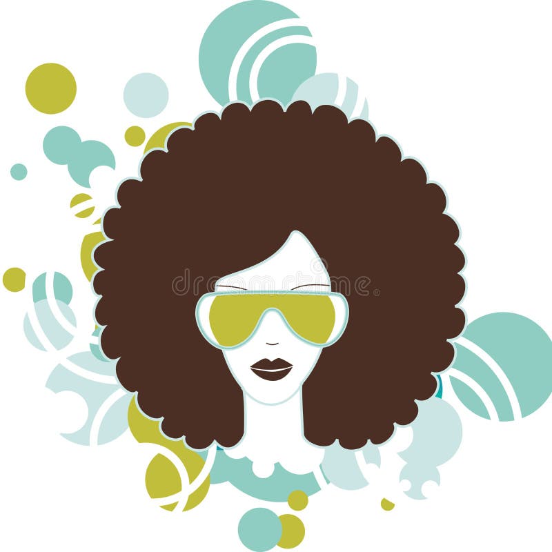 Γυναίκα Afro διανυσματική απεικόνιση