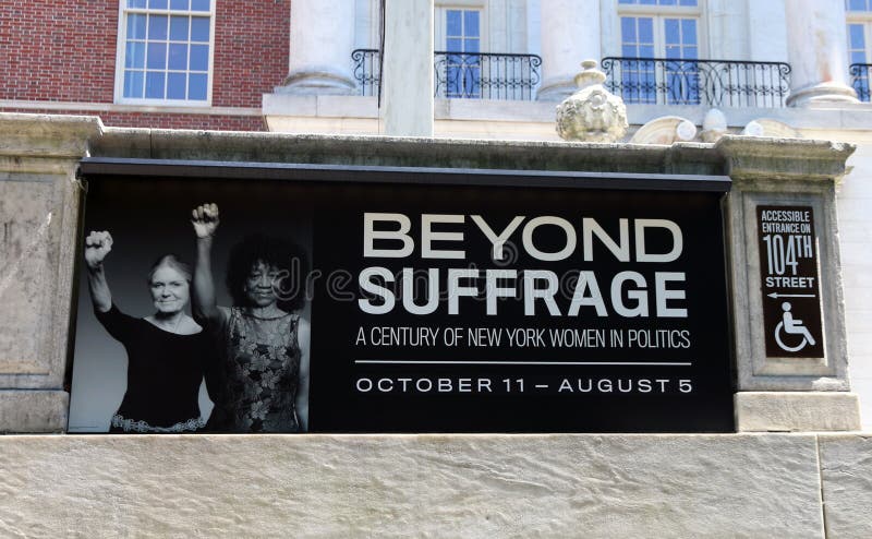 The Exhibit , Beyond Suffrage, focuses on New Yorkâ€™s contributions to the womenâ€™s rights movement. It Celebrates 100 Years of New York Women in Politics. The Museum of the City of New York, NYC. The Exhibit , Beyond Suffrage, focuses on New Yorkâ€™s contributions to the womenâ€™s rights movement. It Celebrates 100 Years of New York Women in Politics. The Museum of the City of New York, NYC.