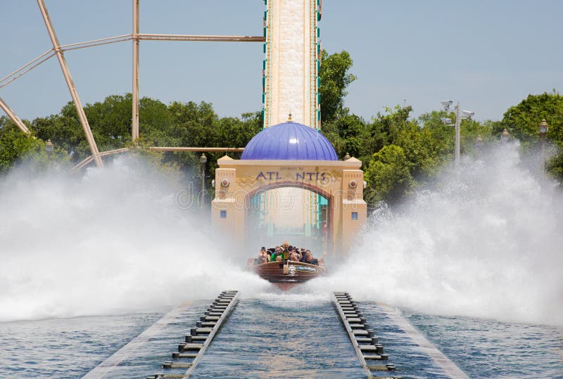 Roller coaster ride at Sea World in San Antonio Texas. Roller coaster ride at Sea World in San Antonio Texas
