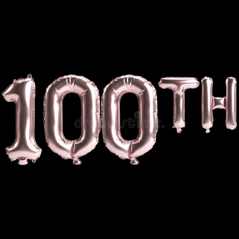 3δ εικόνα των 100ων πλαισίων με τριαντάφυλλα απομονωμένα στο φόντο απεικόνιση αποθεμάτων