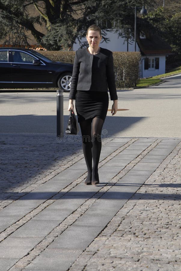 Marienborg, Lyngby,Copenhagen -Denamrk , 08 March 2015_Ms:mette Frederiksen social democrat and minister for justice arrives at lunch hosts by Ms.Helle Thornin-Schmidt Denmarks' prime minister ( In red and black ) celebartes 100 years women voting right day by hosting lunch for 42 living women ministers from various parties and various covenornments 62 denmarks has female miniter during one h. Marienborg, Lyngby,Copenhagen -Denamrk , 08 March 2015_Ms:mette Frederiksen social democrat and minister for justice arrives at lunch hosts by Ms.Helle Thornin-Schmidt Denmarks' prime minister ( In red and black ) celebartes 100 years women voting right day by hosting lunch for 42 living women ministers from various parties and various covenornments 62 denmarks has female miniter during one h