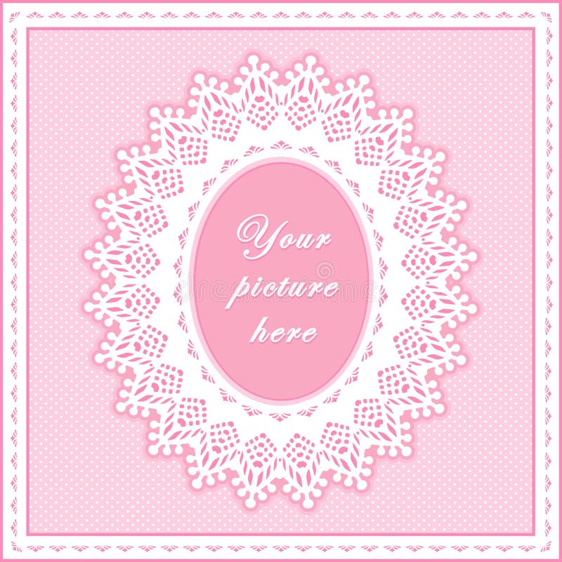 Copy space to add your favorite picture to this oval white eyelet lace frame with pastel pink polka dot background, for scrapbooks, albums, holidays, celebrations, decorating, arts & crafts. EPS8 organized in groups for easy editing. File includes a seamless pattern tile (swatch) that will seamlessly fill any shape. Drag and drop into Swatches Palette. Copy space to add your favorite picture to this oval white eyelet lace frame with pastel pink polka dot background, for scrapbooks, albums, holidays, celebrations, decorating, arts & crafts. EPS8 organized in groups for easy editing. File includes a seamless pattern tile (swatch) that will seamlessly fill any shape. Drag and drop into Swatches Palette.