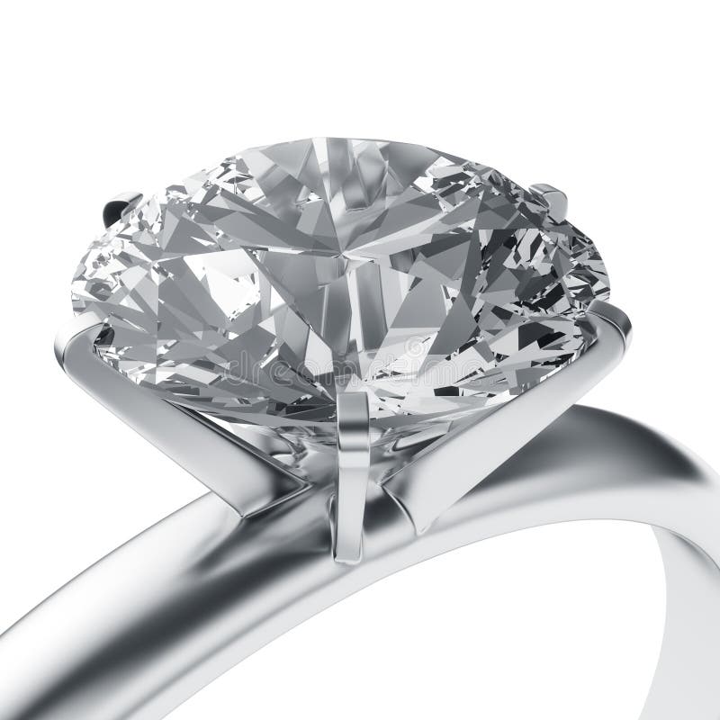 3d rendering of a diamond ring. 3d rendering of a diamond ring