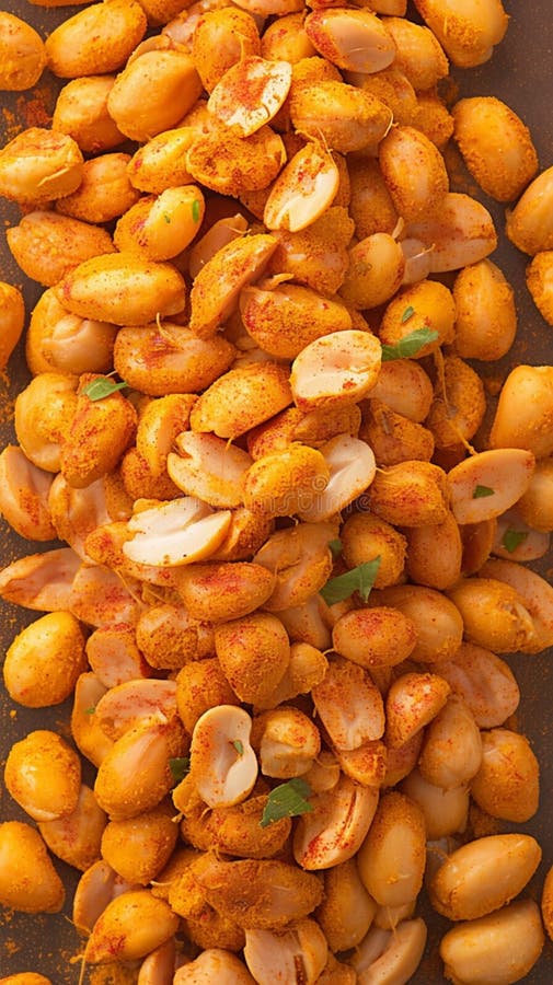 δελεασμός από φυστίκια masala πικάντικο και τραγανό σνακ. ελεύθερη απεικόνιση δικαιώματος