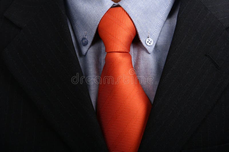 Detail of a Business man Suit with red tie. Detail of a Business man Suit with red tie