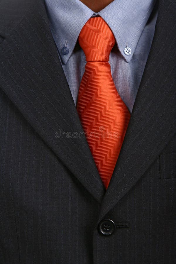 Detail of a Business man Suit with red tie. Detail of a Business man Suit with red tie