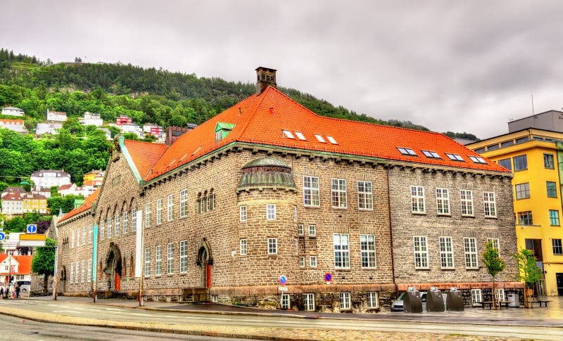 View of the Public Library of Bergen - Norway. View of the Public Library of Bergen - Norway