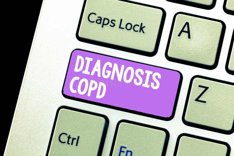 Διάγνωση Copd κειμένων γραφής Έννοια που σημαίνει την παρεμπόδιση της ροής αέρος πνευμόνων που εμποδίζει με την αναπνοή στοκ εικόνα Διάγνωση Copd κειμένων γραφής Έννοια που σημαίνει την παρεμπόδιση της ροής αέρος πνευμόνων που εμποδίζει με την αναπνοή στοκ εικόνα