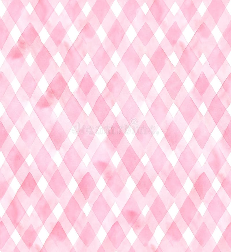 Διαγώνιο gingham των ρόδινων χρωμάτων στο άσπρο υπόβαθρο Άνευ ραφής σχέδιο Watercolor για το ύφασμα ελεύθερη απεικόνιση δικαιώματος Διαγώνιο gingham των ρόδινων χρωμάτων στο άσπρο υπόβαθρο Άνευ ραφής σχέδιο Watercolor για το ύφασμα ελεύθερη απεικόνιση δικαιώματος