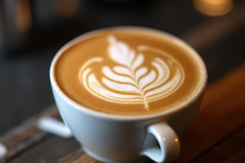 Διαδικασία δημιουργίας Latte Art ελεύθερη απεικόνιση δικαιώματος
