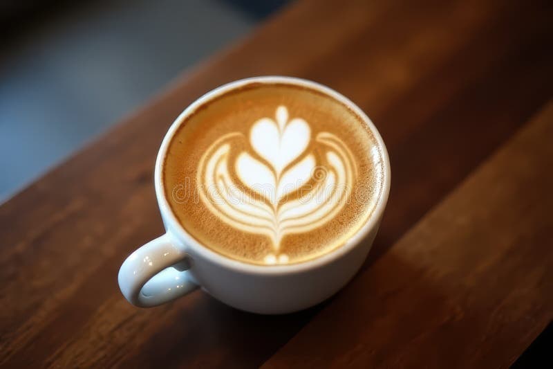 Διαδικασία δημιουργίας Latte Art διανυσματική απεικόνιση