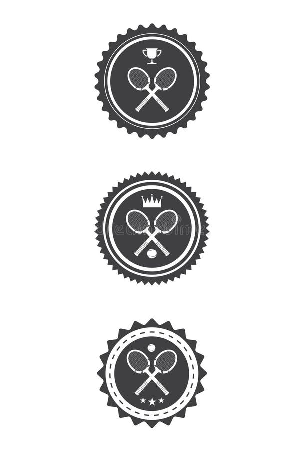 Tennis Badges editable in Illustrator CS. Tennis Badges editable in Illustrator CS.