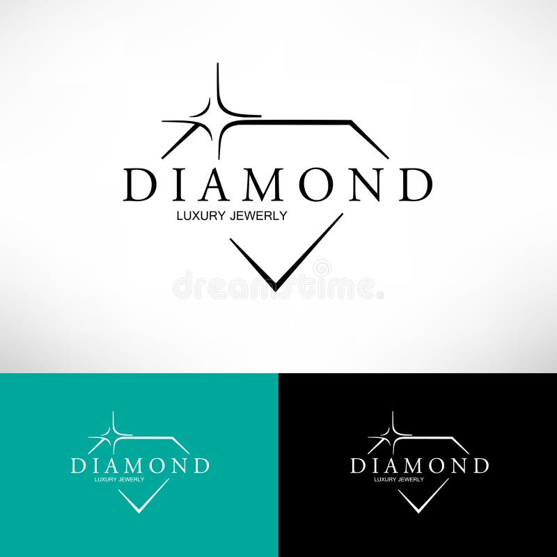 Diamond vector logo set in line style. Logo design. Diamond vector logo set in line style. Logo design.