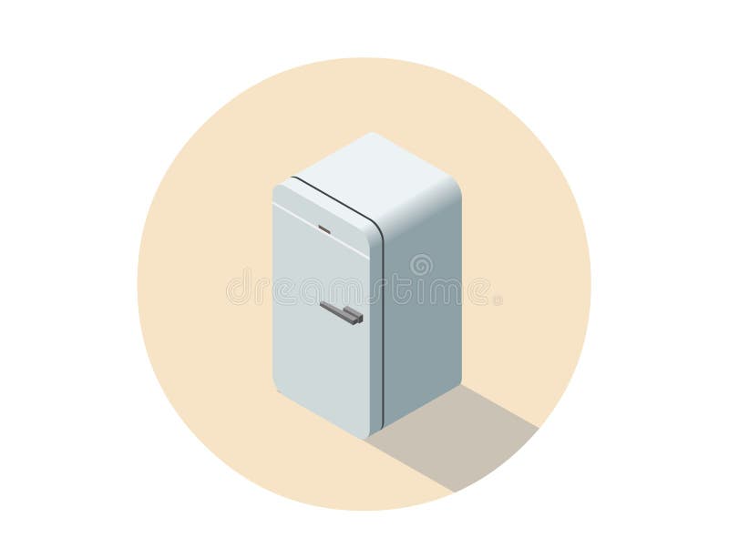 Διανυσματική isometric απεικόνιση του ψυγείου, τρισδιάστατο επίπεδο ψυγείο απεικόνιση αποθεμάτων Διανυσματική isometric απεικόνιση του ψυγείου, τρισδιάστατο επίπεδο ψυγείο απεικόνιση αποθεμάτων