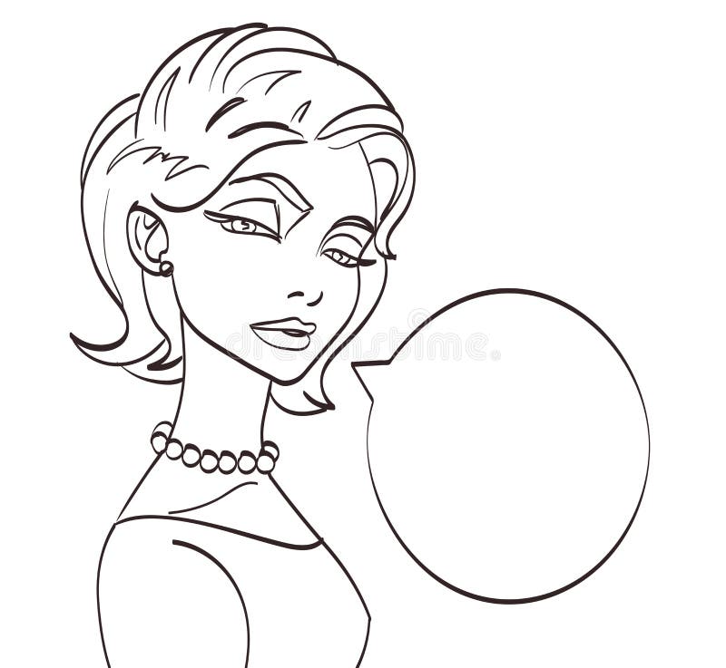 Διανυσματική εικόνα συζήτησης γυναικών Lineart Λαϊκό ύφος τέχνης, eps 10 διανυσματική απεικόνιση Διανυσματική εικόνα συζήτησης γυναικών Lineart Λαϊκό ύφος τέχνης, eps 10 διανυσματική απεικόνιση