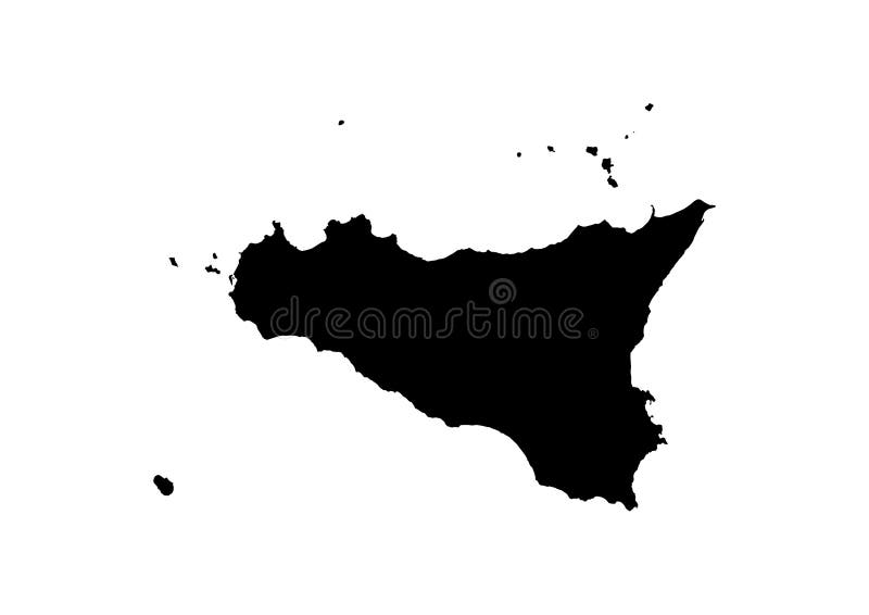 Διανυσματική σκιαγραφία κρατικών χαρτών της Σικελίας ελεύθερη απεικόνιση δικαιώματος Διανυσματική σκιαγραφία κρατικών χαρτών της Σικελίας ελεύθερη απεικόνιση δικαιώματος