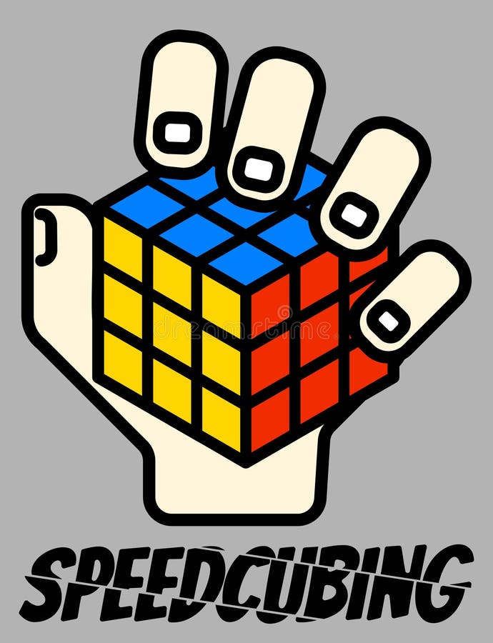 Διανυσματικό ένας-απεικόνιση λογότυπο Speedsolving κύβων Rubik ` s ελεύθερη απεικόνιση δικαιώματος Διανυσματικό ένας-απεικόνιση λογότυπο Speedsolving κύβων Rubik ` s ελεύθερη απεικόνιση δικαιώματος