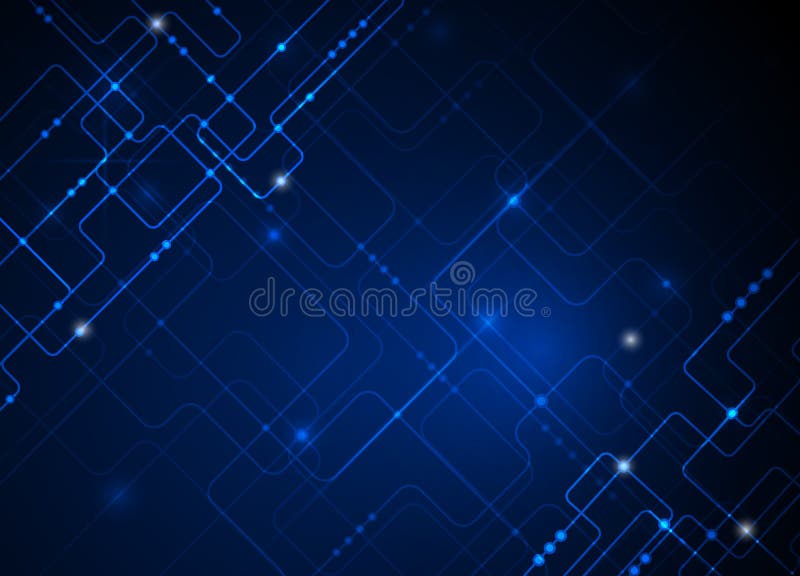 Διανυσματικό απεικόνισης υπόβαθρο τεχνολογίας υψηλής τεχνολογίας μπλε αφηρημένο