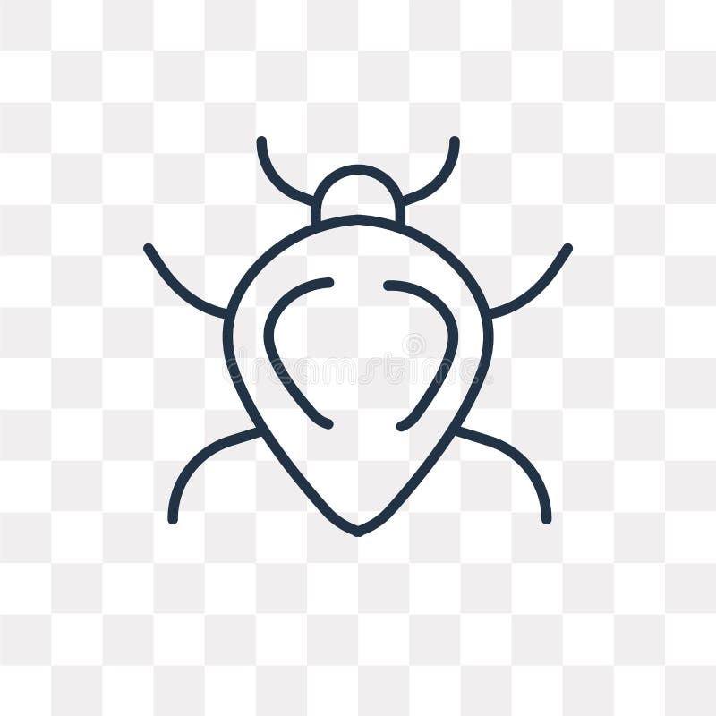 Διανυσματικό εικονίδιο Scarab στο διαφανές υπόβαθρο, γραμμικό Sc απεικόνιση αποθεμάτων Διανυσματικό εικονίδιο Scarab στο διαφανές υπόβαθρο, γραμμικό Sc απεικόνιση αποθεμάτων