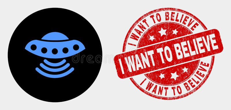 Διανυσματικό εικονίδιο και κίνδυνος UFO θέλω να πιστεψω το υδατόσημο απεικόνιση αποθεμάτων Διανυσματικό εικονίδιο και κίνδυνος UFO θέλω να πιστεψω το υδατόσημο απεικόνιση αποθεμάτων