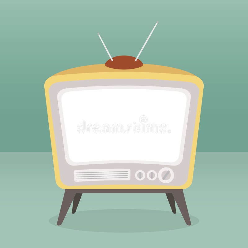 Διανυσματικό εκλεκτής ποιότητας χρώμα TV που απομονώνεται ελεύθερη απεικόνιση δικαιώματος Διανυσματικό εκλεκτής ποιότητας χρώμα TV που απομονώνεται ελεύθερη απεικόνιση δικαιώματος