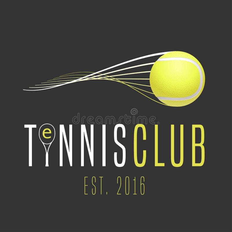 Tennis club vector logo. Design element. Concept illustration. Tennis club vector logo. Design element. Concept illustration