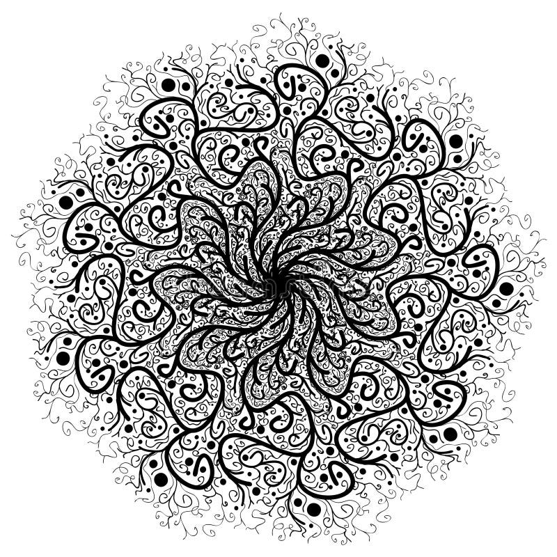 Διανυσματικό όμορφο Deco μαύρο Mandala, διαμορφωμένο στοιχείο σχεδίου, εθνικό φυλακτό διανυσματική απεικόνιση Διανυσματικό όμορφο Deco μαύρο Mandala, διαμορφωμένο στοιχείο σχεδίου, εθνικό φυλακτό διανυσματική απεικόνιση