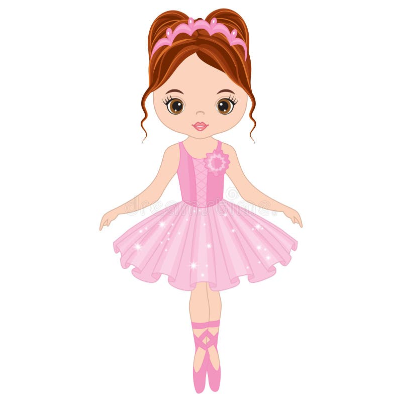 Διανυσματικός χαριτωμένος λίγος χορός Ballerina ελεύθερη απεικόνιση δικαιώματος