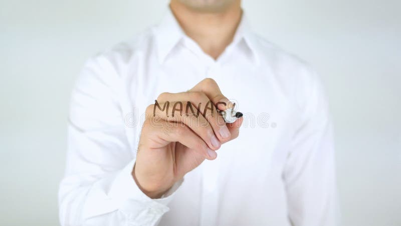 Διαχειριστείτε το χρόνο σας, άτομο που γράφει στο γυαλί απόθεμα βίντεο
