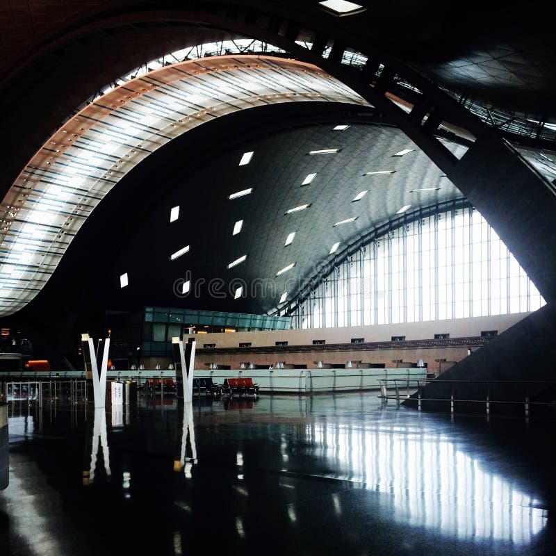 Διεθνής αερολιμένας Hamad στοκ εικόνες
