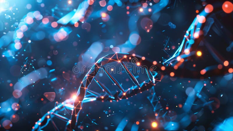 διπλή έλικα dna σε μπλε φόντο όπως μικροσκόπιο προβολή 169 ταπετσαρία ελεύθερη απεικόνιση δικαιώματος