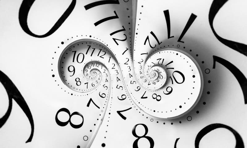 διπλός σπειροειδής χρόν&omicron ελεύθερη απεικόνιση δικαιώματος