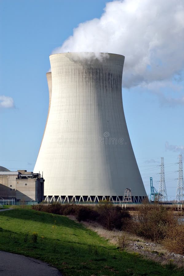 Two cooling towers of a nuclear plant. Two cooling towers of a nuclear plant
