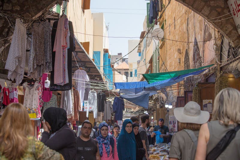 Streets in the historic center of Tripoli, Lebanon - June, 2019. Streets in the historic center of Tripoli, Lebanon - June, 2019