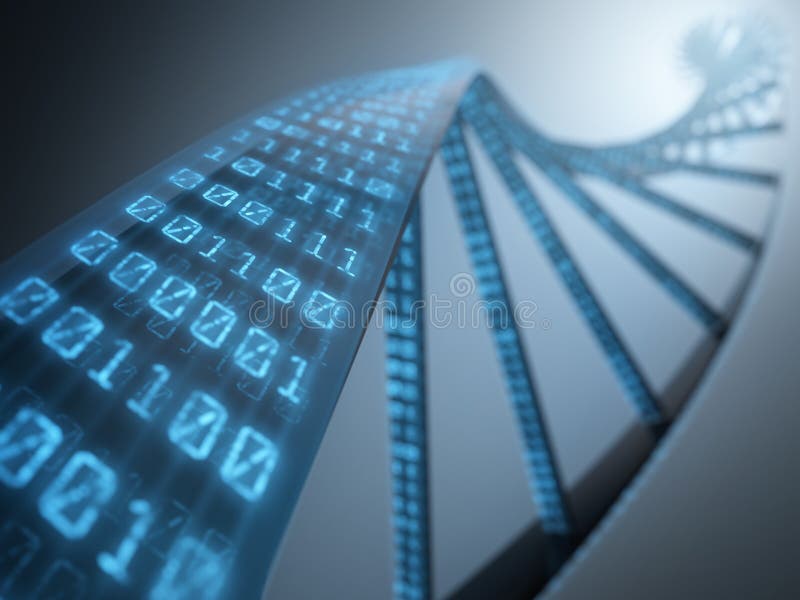 Δυαδικό DNA στοκ εικόνα