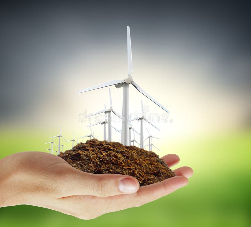 Δύναμη Eco, ανεμοστρόβιλοι υπό εξέταση απεικόνιση αποθεμάτων Δύναμη Eco, ανεμοστρόβιλοι υπό εξέταση απεικόνιση αποθεμάτων