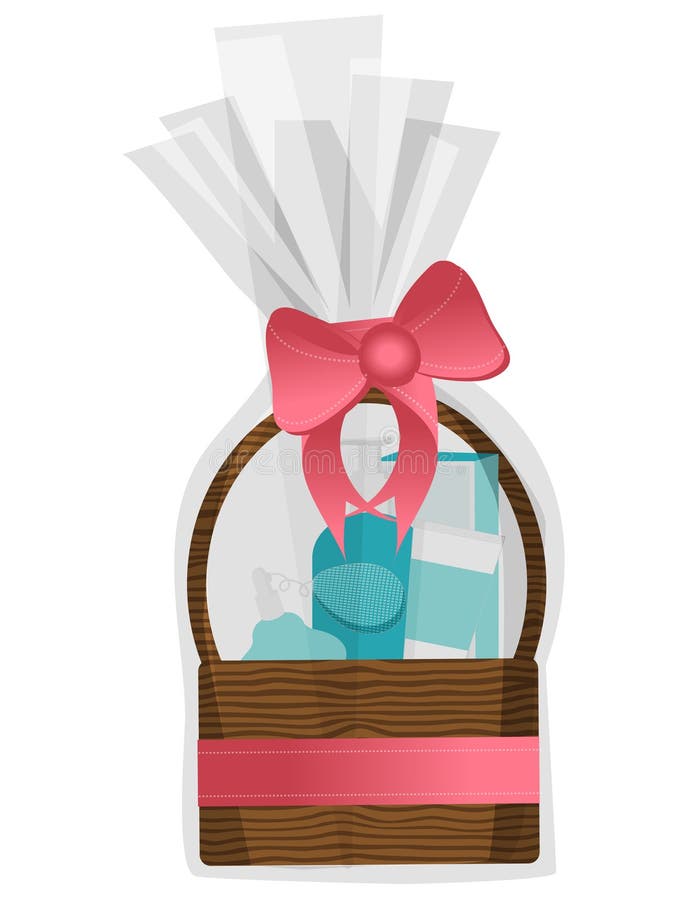 Cute gift basket with lotions, perfumes, and body wash. Cute gift basket with lotions, perfumes, and body wash