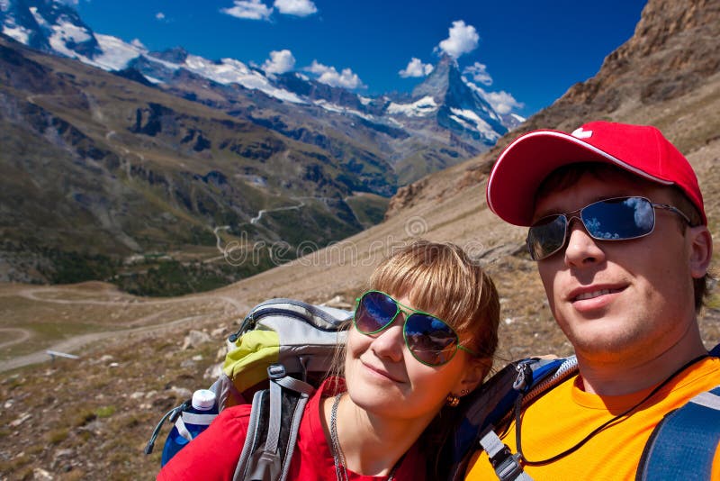 Ελβετία - Matterhorn peack, οδοιπόροι