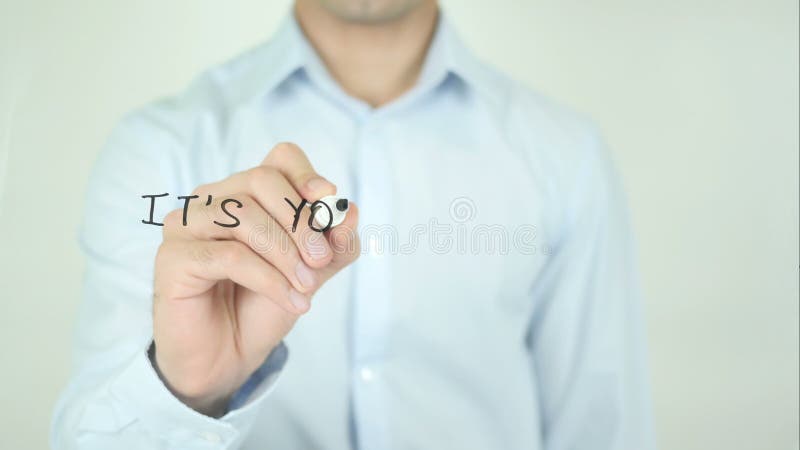 Είναι ο χρόνος σας, γράφοντας στην οθόνη απόθεμα βίντεο