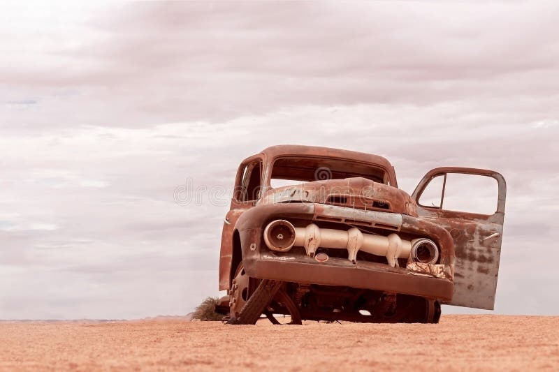 Abandoned, old car from Solitaire, Africa, Namibia. Abandoned, old car from Solitaire, Africa, Namibia