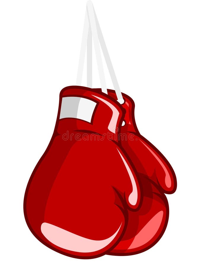 An illustration of a pair of hung up boxing gloves. An illustration of a pair of hung up boxing gloves.