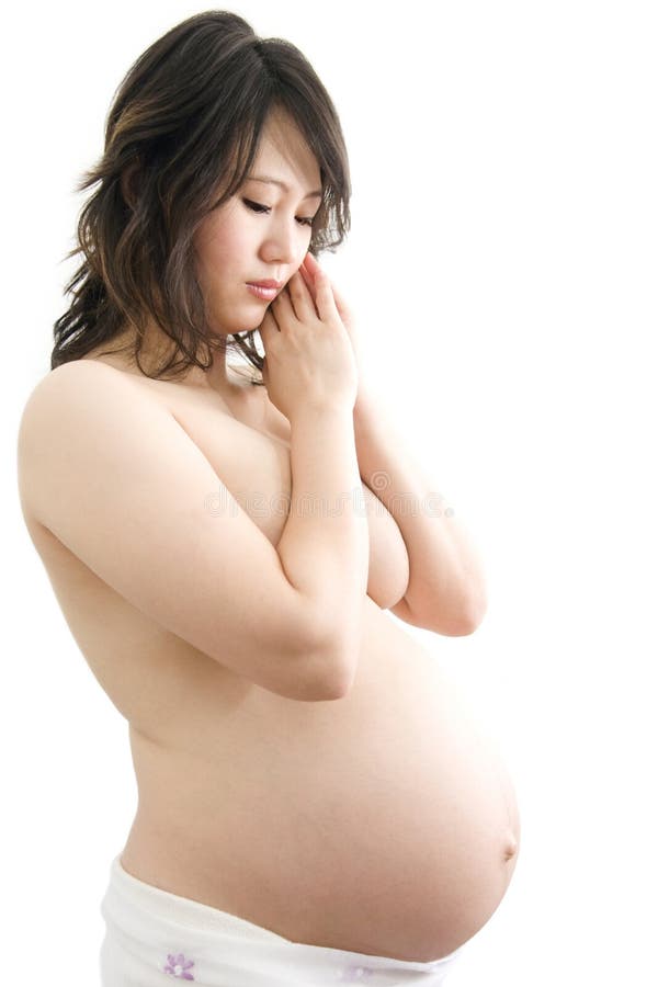 8 months pregnant Asian women. 8 months pregnant Asian women
