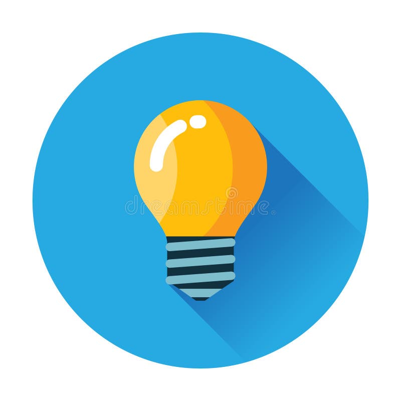 Εικονίδιο Lightbulb απεικόνιση αποθεμάτων Εικονίδιο Lightbulb απεικόνιση αποθεμάτων