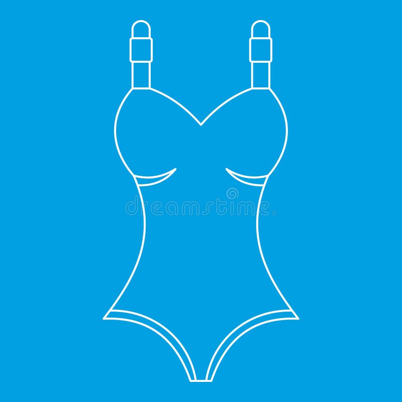 Εικονίδιο Swimwear, ύφος περιλήψεων απεικόνιση αποθεμάτων Εικονίδιο Swimwear, ύφος περιλήψεων απεικόνιση αποθεμάτων